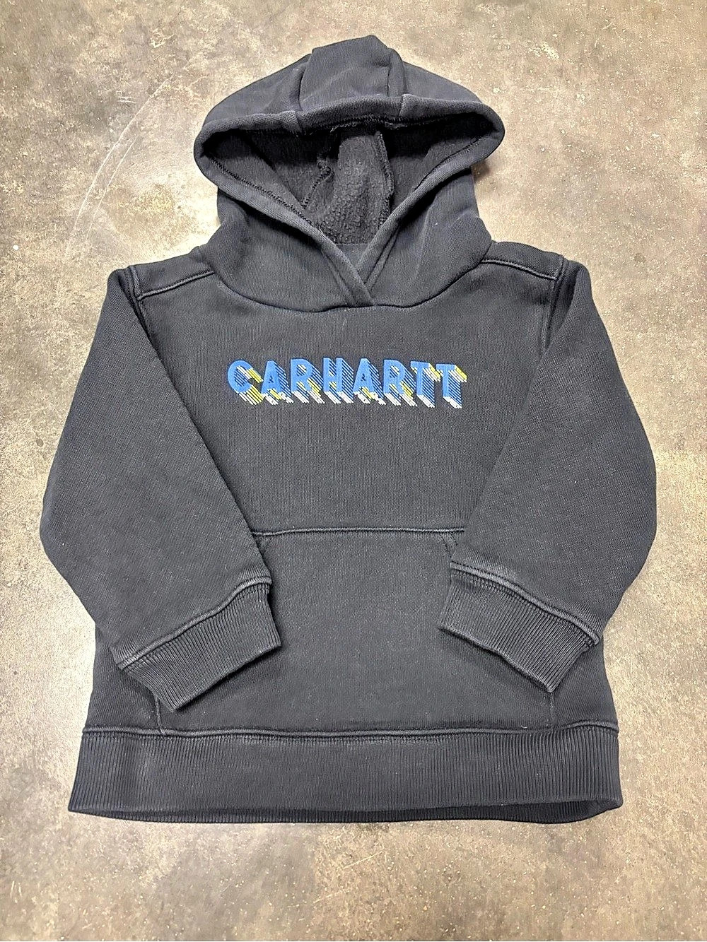 Carhartt Boys Graphic Logo Hoodie Black 2T